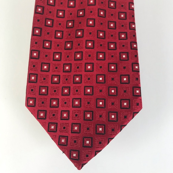 Donald Trump Tie EUC Beautiful Red Black White - Picture 1 of 8